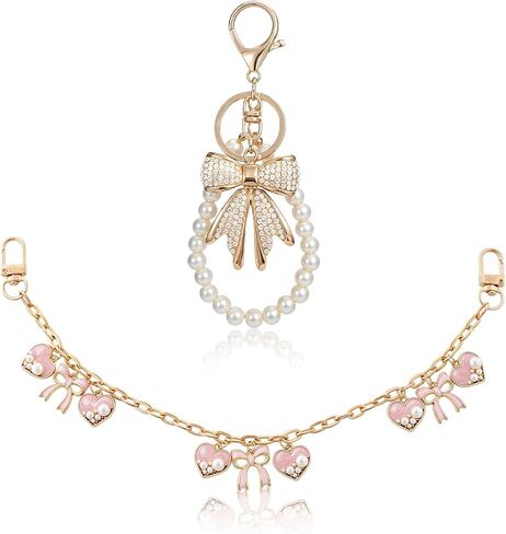 Bag Charm Set for Handbags - Purse Replacement Chain with Keychain Decor Accessories for Tote Crossbody Bag in Saudi Arabia