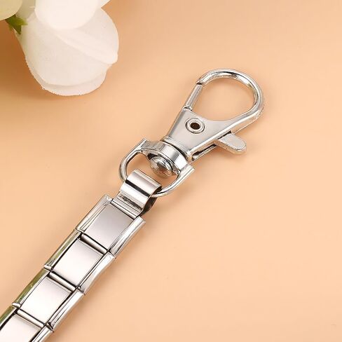 GEMOSA Italian Charm Keychain Set for Women Men – Modular Stainless Steel Key Ring with 4 Charms (Butterfly, Moon, Star) & Opener, Fits 9mm Links, Gift DIY Kit in Saudi Arabia