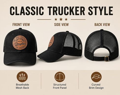 Dad Hat Gifts from Daughter Fathers Day Unique Practical Gifts for Men Dad -2 Pack- Adjustable Hats in Saudi Arabia