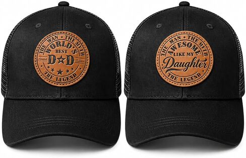 Dad Hat Gifts from Daughter Fathers Day Unique Practical Gifts for Men Dad -2 Pack- Adjustable Hats in Kuwait