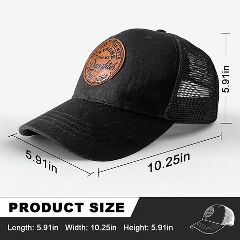 Dad Hat Gifts from Daughter Fathers Day Unique Practical Gifts for Men Dad -2 Pack- Adjustable Hats in Kuwait