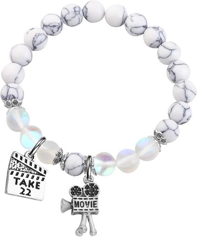 FUSTMW Movie Camera Bracelet Film Director Student Gifts Filmmaker Gifts Movie lover Gift (bracelet) in Kuwait