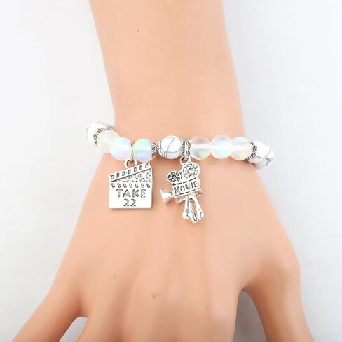 FUSTMW Movie Camera Bracelet Film Director Student Gifts Filmmaker Gifts Movie lover Gift (bracelet) in Kuwait