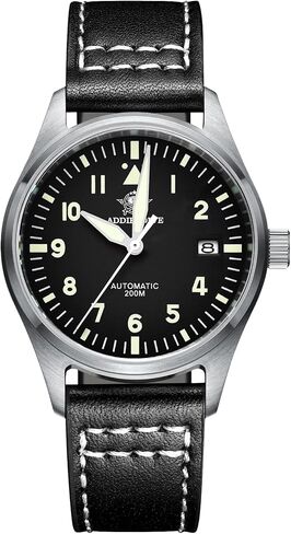 ADDIESDIVE Automatic Watches for Men Stainless Steel Diver 200 M Luminescent Analog Business Casual Dress Watch Men in Saudi Arabia