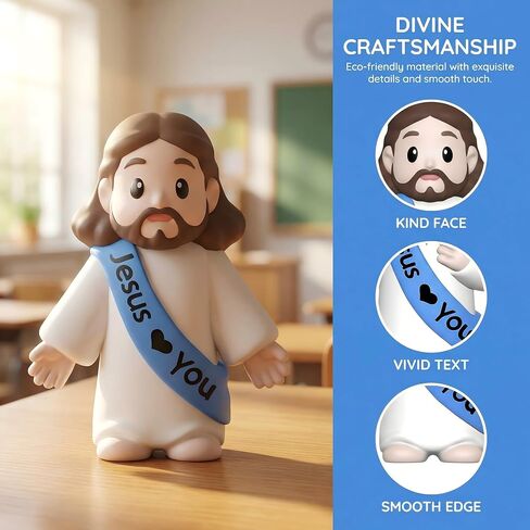 60Pcs Little Jesus Figures with 3 Different Poses, Assorted Colors Religious Figurines for Home and Church Decor in Saudi Arabia
