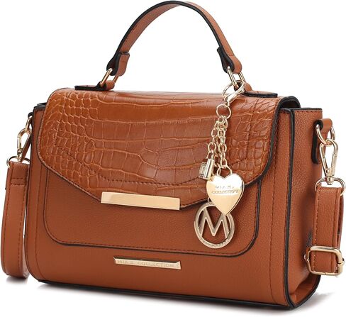 MKF Collection Croco Shoulder Bag for Women, Crossbody Handbag Crossover Ladies Purses in Kuwait