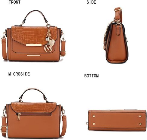 MKF Collection Croco Shoulder Bag for Women, Crossbody Handbag Crossover Ladies Purses in Kuwait