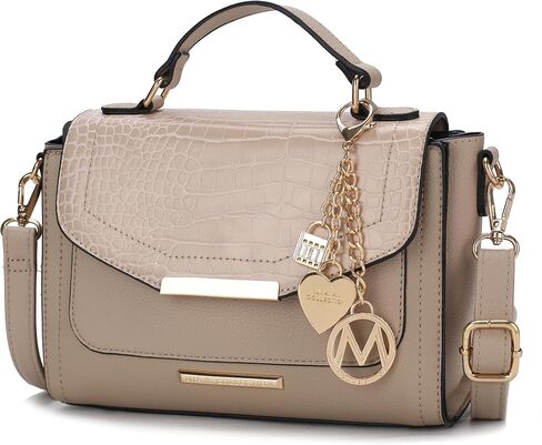 MKF Collection Croco Shoulder Bag for Women, Crossbody Handbag Crossover Ladies Purses in Kuwait