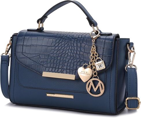 MKF Collection Croco Shoulder Bag for Women, Crossbody Handbag Crossover Ladies Purses in Kuwait