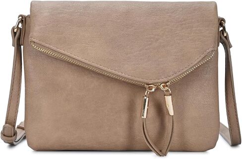 MMS Brands Madison West Aviana Shoulder Bag, Shoulder Bag For Women Vegan Leather Card Slots Flap Pocket Shoulder Bags in Saudi Arabia