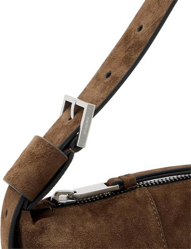 AllSaints Vega Suede Shldr Bag Fango Brown W346XD One Size in Saudi Arabia