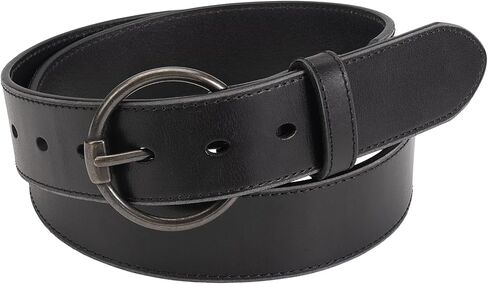 1.5" Womens Genuine Leather Belt Soft Full-Grain Leather with Interchangeable Buckle in Saudi Arabia