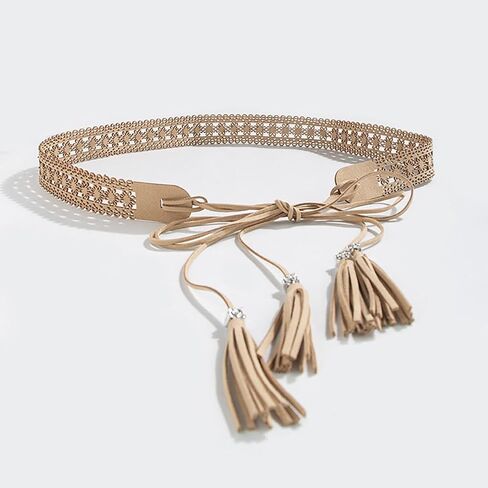 Boho Waist Belt For Women Trendy Casual Elegant Skinny Cute Tie Waist Belt For Dresses Jeans Skirts in Kuwait