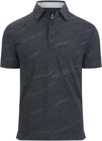 Mens Golf Shirts Short Sleeve Polo Shirt Dry Fit Performance Moisture Wicking Casual Quick Dry Golf Shirt for Men in Kuwait