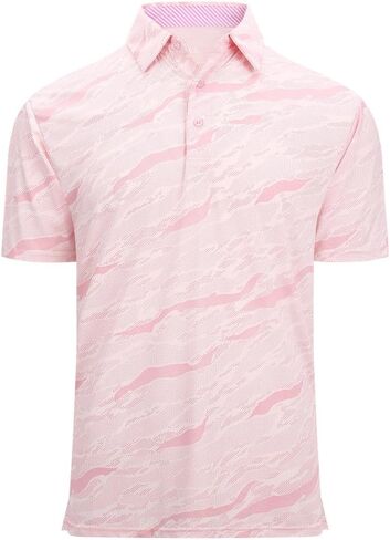 Mens Golf Shirts Short Sleeve Polo Shirt Dry Fit Performance Moisture Wicking Casual Quick Dry Golf Shirt for Men in Kuwait