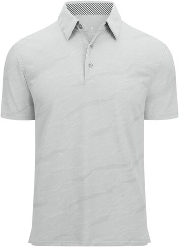 Mens Golf Shirts Short Sleeve Polo Shirt Dry Fit Performance Moisture Wicking Casual Quick Dry Golf Shirt for Men in Kuwait