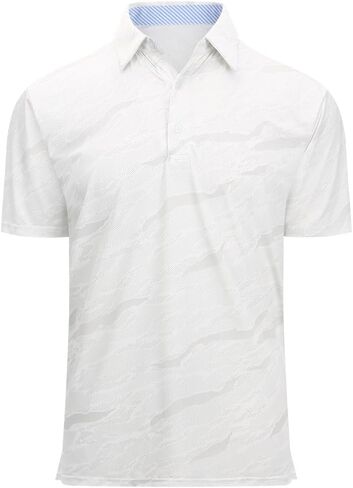 Mens Golf Shirts Short Sleeve Polo Shirt Dry Fit Performance Moisture Wicking Casual Quick Dry Golf Shirt for Men in Kuwait
