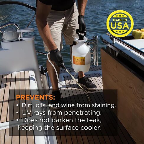 Triton 2.0 - Teak Protector | Teak Wood Protection, Teak Oil Alternative | Marine Teak Sealer and Water Repellant in Saudi Arabia