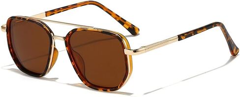 HYLLE Polarized Aviator Sunglasses for Women Tangle Free Square Sun Glasses Shades Driving UV400 Protection in Saudi Arabia