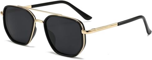 HYLLE Polarized Aviator Sunglasses for Women Tangle Free Square Sun Glasses Shades Driving UV400 Protection in Saudi Arabia