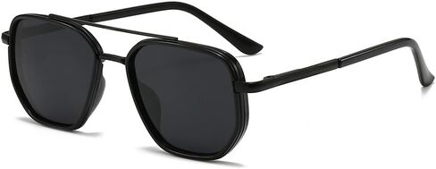 HYLLE Polarized Aviator Sunglasses for Women Tangle Free Square Sun Glasses Shades Driving UV400 Protection in Saudi Arabia