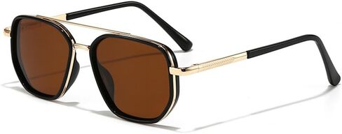 HYLLE Polarized Aviator Sunglasses for Women Tangle Free Square Sun Glasses Shades Driving UV400 Protection in Saudi Arabia