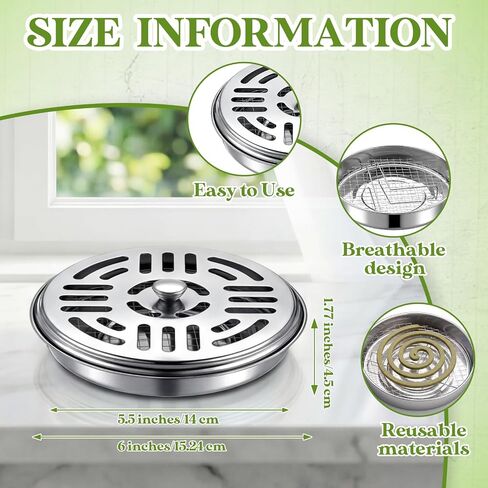 MorningRo 18 Pack Portable Mosquito Incense Coil Holders Mosquito Incense Box Sandalwood Holder with Handle for Home Outdoor Office Camping in Kuwait
