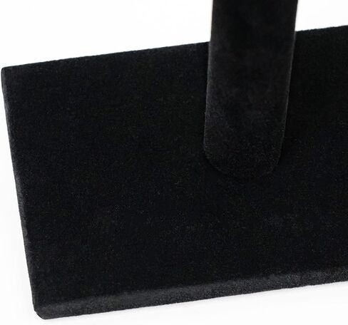 G Ganen T-Bar Necklace Holder Jewelry Display Stand; Black Velvet Holder Organizer for Necklace, Chains, Bracelets, Watches, Headphones; 12" High*11"Cross in Kuwait