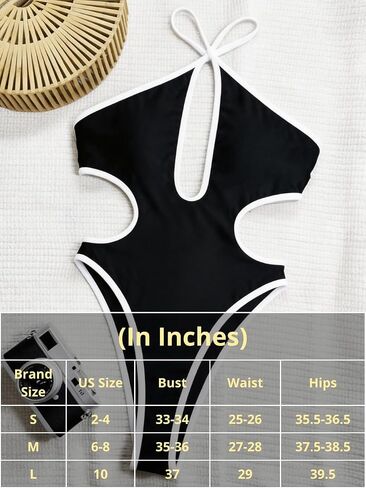 بدلة سباحة نسائية مثيرة بفتحات واسعة من ChiaoLezhee، كتلة ألوان متقاطعة، بدلة استحمام قطعة واحدة مكشوفة الظهر ذات قصة عالية in Kuwait