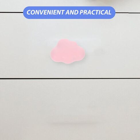Ciieeo 4pcs Ceramic Drawer Handles Cloud Shape Cute Pink Light Blue Dresser Hardware Decorative Knobs Nursery Room Furniture Pulls for ’s Cabinets in Kuwait