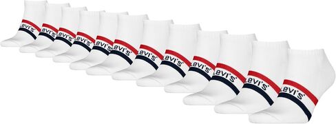 Levi's Men's 12-pack Low Cut Socks, Cushioned Footbed, Arch Support & Mesh Ventilation in Kuwait