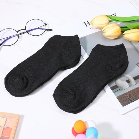 100Pairs Low Cut Ankle Socks Bulk, No Show Athletic Sock for Women Men, Thin Breathable Casual Short Socks, Black Unisex Adult Sock Pack for Winter Christmas Homeless Gifts in Saudi Arabia