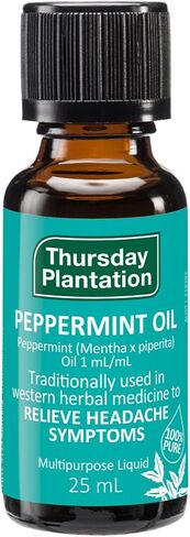 Thursday Plantation 100% Peppermint Oil - for Relaxation and Temporary Relief of Tension and Headaches. 25mL in Saudi Arabia