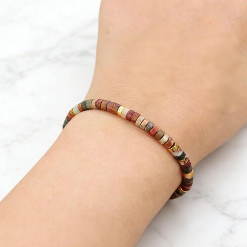 Multicolor Chakra Yoga Energy Beaded Bracelet for Women, Trendy Inspirational Anxiety Jewelry Gift for Party Daily Commute Vacation Wear in Saudi Arabia