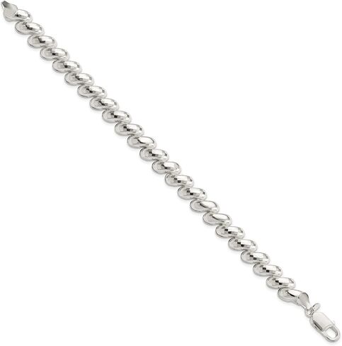 Precious Accents Sterling Silver Fancy Diamond-cut San Marco Bracelet in Saudi Arabia