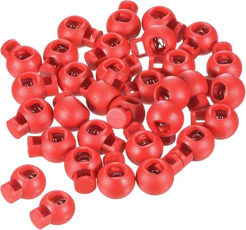 PATIKIL Cord Locks, 100 Pack Ball Spring Toggle Stopper for Drawstring Bag Shoelaces, Translucent in Kuwait