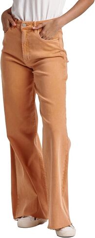 DEAR JOHN Fiona Women's Wide Leg Jeans Mid Rise Full Length Cut Off Hem in Saudi Arabia