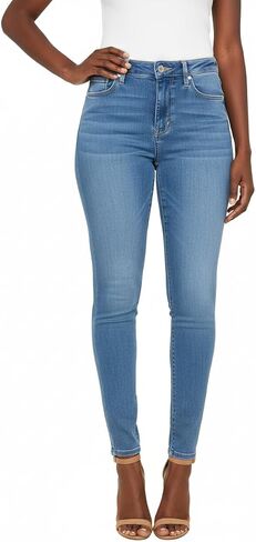 Women's Denim Pants Classic Stretch Skinny Shaping Mid Rise Work Jeans in Saudi Arabia