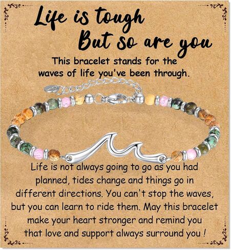 Wave Bracelets Gifts for Women, Birthday Graduation Christmas Jewelry Gifts for Daughter Granddaughter Best Friend Sister in Saudi Arabia
