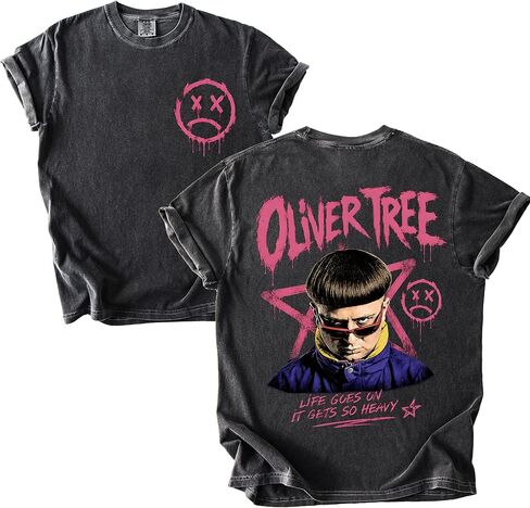 Oliver Music Tree Tshirt - Graphic Unisex Y2k Clothing - Memorial for Fans Tee in Kuwait