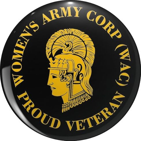 WAC Veteran Women's Army Corp Metal Lapel Hat Pin Tie Tack Pinback 0.75" in Kuwait