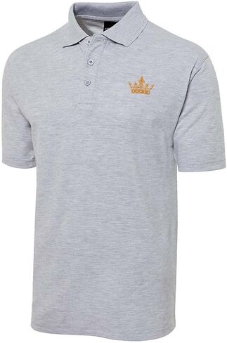 Mens Polo Shirts Royal Crown Embroidered Shrot Sleeve Polo Shirts in Saudi Arabia