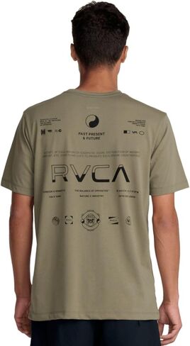 RVCA Men's Split All Over Sport Tech Short Sleeve Performance Tee Shirt in Kuwait