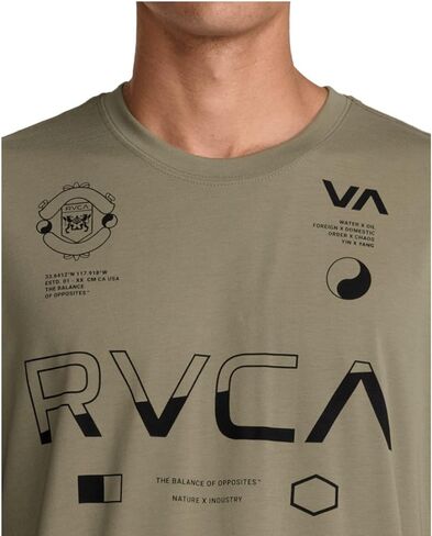 RVCA Men's Split All Over Sport Tech Short Sleeve Performance Tee Shirt in Kuwait