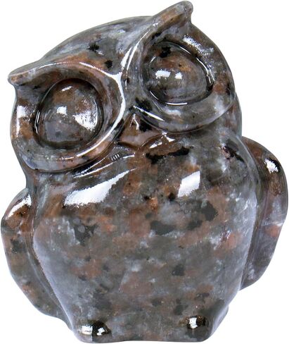 2 Inch Owl Figurine Handcrafted,Flame Stone Healing Crystal Animal Sculpture,Home Decor Unique Gift for Collectors,Crystal Artwork Nature Lovers Birthday Anniversary Present Spiritual Gift in Saudi Arabia