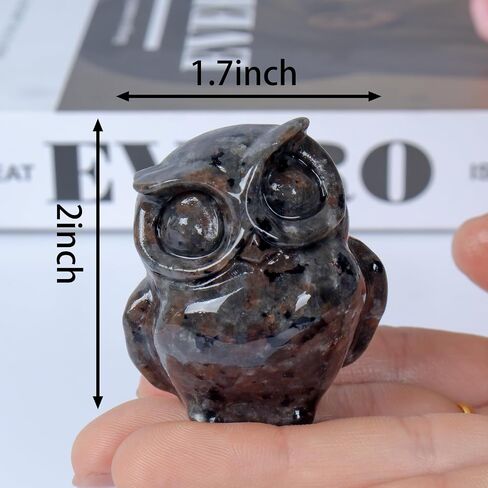 2 Inch Owl Figurine Handcrafted,Flame Stone Healing Crystal Animal Sculpture,Home Decor Unique Gift for Collectors,Crystal Artwork Nature Lovers Birthday Anniversary Present Spiritual Gift in Saudi Arabia