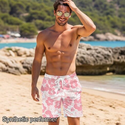 Howilath Matching Couples Swimsuits Casual Swim Trunks Men with Pockets & Adjustable Bikini Sets 2 Piece Summer Beach Set in Kuwait