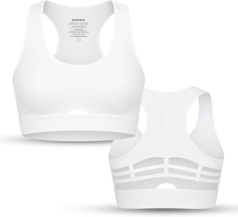 KontroL Be Bold Sports Bra, Moderate to High Support, Removable Cups, 4-Way Stretch, 81% Nylon 19% Spandex, for Women in Kuwait