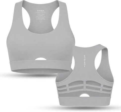 KontroL Be Bold Sports Bra, Moderate to High Support, Removable Cups, 4-Way Stretch, 81% Nylon 19% Spandex, for Women in Kuwait