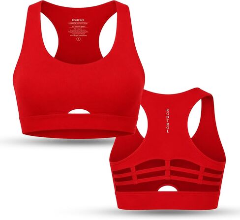 KontroL Be Bold Sports Bra, Moderate to High Support, Removable Cups, 4-Way Stretch, 81% Nylon 19% Spandex, for Women in Kuwait